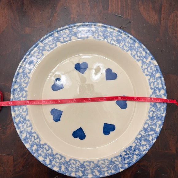 Blue Heart Pattern 10” Plate - Picture 8 of 10